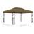 Pavilion cu acoperiș dublu, gri taupe, 3 x 4 m, 180 g/m² GartenMobel Dekor