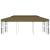 Pavilion, gri taupe, 6 x 3 m, 180 g/m² GartenMobel Dekor