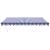 Copertină retractabilă automată, albastru și alb, 4x3 m GartenMobel Dekor