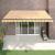Copertină retractabilă automată, galben și alb, 4x3 m GartenMobel Dekor