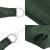 Pânză parasolar, verde închis, 4x5x5 m, HDPE, 160 g/m² GartenMobel Dekor