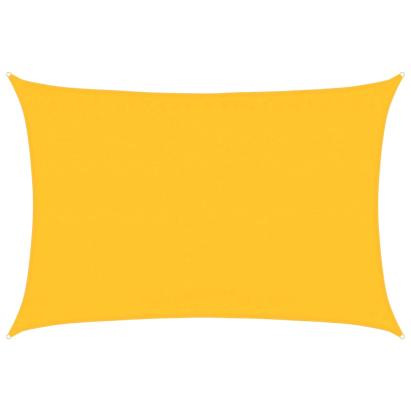 Pânză parasolar galben dreptunghiular 3,5x4,5m HDPE 160 g/m² GartenMobel Dekor