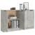 Servante, 2 piese, gri beton, 60x30x70 cm, lemn prelucrat GartenMobel Dekor