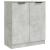 Servante, 2 piese, gri beton, 60x30x70 cm, lemn prelucrat GartenMobel Dekor