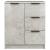Servante, 2 buc., gri beton, 60x30x70 cm, lemn prelucrat GartenMobel Dekor