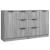 Servante, 2 buc., sonoma gri, 60x30x70 cm, lemn prelucrat GartenMobel Dekor
