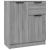 Servante, 2 piese, sonoma gri, 60x30x70 cm, lemn prelucrat GartenMobel Dekor