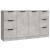 Servante, 3 piese, gri beton, lemn prelucrat GartenMobel Dekor