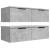 Dulapuri perete, 2 buc., gri beton, 68x30x20 cm, lemn prelucrat GartenMobel Dekor
