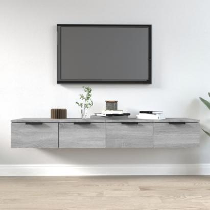 Dulapuri perete, 2 buc., gri sonoma, 68x30x20 cm lemn prelucrat GartenMobel Dekor