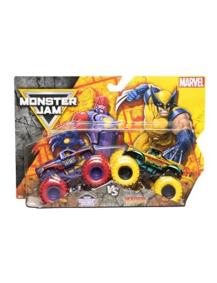 MONSTER JAM SET 2 MASINUTE METALICE THE SENTINELS VS WOLVERINE SCARA 1 LA 65 SuperHeroes ToysZone