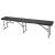 Set masa cu 2 banci pliabile tip valiza pentru gradina, camping sau evenimente, 180x70x74cm, negru Household NewTrend