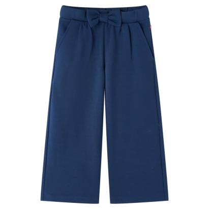 Pantaloni pentru copii cu picioare largi, bleumarin, 104 GartenMobel Dekor