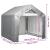 Cort de depozitare, gri, 180x180 cm, oțel galvanizat GartenMobel Dekor
