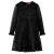 Rochie pentru copii cu mâneci lungi, negru, 92 GartenMobel Dekor