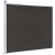 Panou de gard, negru, 175x146 cm, WPC GartenMobel Dekor