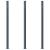 Stâlpi de gard, 3 buc., gri închis, 185 cm, aluminiu GartenMobel Dekor