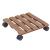 Suporturi de plante cu role, 2 buc., maro, 30x30x7,5 cm, WPC GartenMobel Dekor