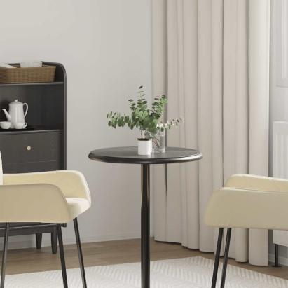 Blat de masă, negru, Ø50x2,5 cm, marmură GartenMobel Dekor