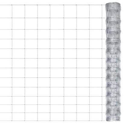Gard de grădină, argintiu, 50x1,25 m, oțel zincat GartenMobel Dekor