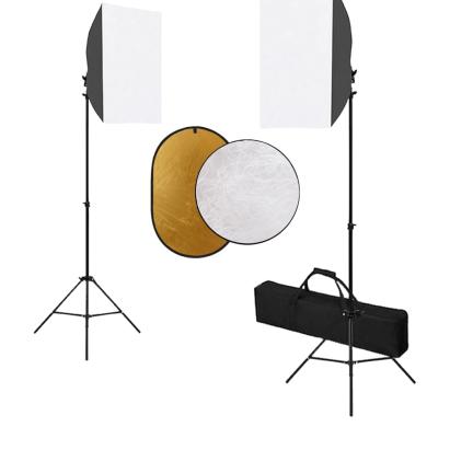 Set studio foto cu lumini softbox și reflector GartenMobel Dekor