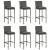 Set mobilier bar de grădină cu perne, 7 piese, gri GartenMobel Dekor