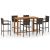 Set mobilier bar de grădină, 7 piese, maro GartenMobel Dekor