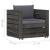 Set mobilier grădină, 2 piese, cu perne, gri, lemn impregnat GartenMobel Dekor