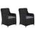 Set mobilier de grădină, 3 piese, negru GartenMobel Dekor