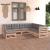 Set mobilier de grădină cu perne, 7 piese, lemn masiv de pin GartenMobel Dekor