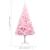 Brad Crăciun pre-iluminat cu set globuri, roz, 210 cm, PVC GartenMobel Dekor