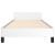 Cadru de pat cu tăblie, alb, 100x200 cm, piele ecologică GartenMobel Dekor