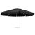 Pânză de schimb umbrelă de soare de grădină negru 610 cm GartenMobel Dekor