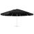 Pânză de schimb umbrelă de soare de grădină negru 610 cm GartenMobel Dekor