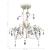 Candelabre suspendate de plafon cu cristale 4 buc. alb elegant  GartenMobel Dekor