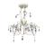 Candelabre suspendate de plafon cu cristale 4 buc. alb elegant  GartenMobel Dekor