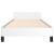 Cadru de pat cu tăblie, alb, 100x200 cm, piele ecologică GartenMobel Dekor