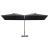 Umbrelă de soare dublă cu stâlp din oțel, antracit, 600x300 cm GartenMobel Dekor