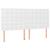 Cadru de pat cu tăblie, alb, 180x200 cm, piele ecologică GartenMobel Dekor