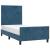 Cadru de pat fără saltea, albastru închis, 90x190 cm, catifea GartenMobel Dekor