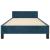 Cadru de pat fără saltea, albastru închis, 90x190 cm, catifea GartenMobel Dekor