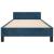 Cadru de pat fără saltea, albastru închis, 100x200 cm, catifea GartenMobel Dekor