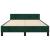 Cadru de pat fără saltea, verde închis, 120x200 cm, catifea GartenMobel Dekor