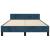Cadru de pat fără saltea, albastru închis, 120x200 cm, catifea GartenMobel Dekor