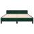 Cadru de pat fără saltea, verde închis, 140x200 cm, catifea GartenMobel Dekor