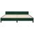 Cadru de pat cu tăblie, verde închis, 180x200 cm, catifea GartenMobel Dekor