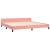 Cadru de pat cu tăblie, roz, 200x200 cm, catifea GartenMobel Dekor