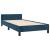 Cadru de pat fără saltea, albastru închis, 80x200 cm, catifea GartenMobel Dekor