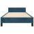 Cadru de pat fără saltea, albastru închis, 90x190 cm, catifea GartenMobel Dekor
