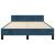 Cadru de pat fără saltea, albastru închis, 120x200 cm, catifea GartenMobel Dekor